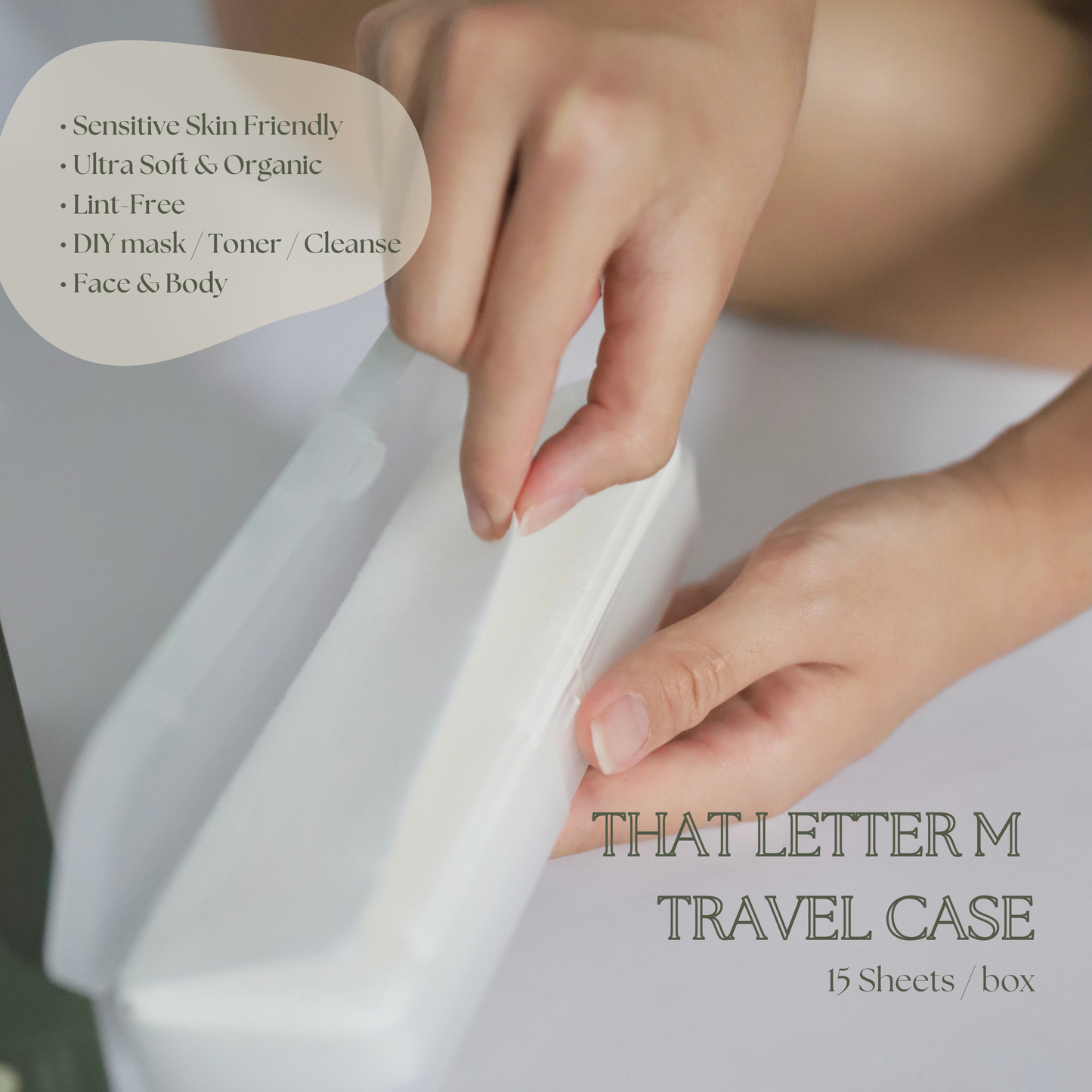 That Letter M Travel Case + 15 Sheets