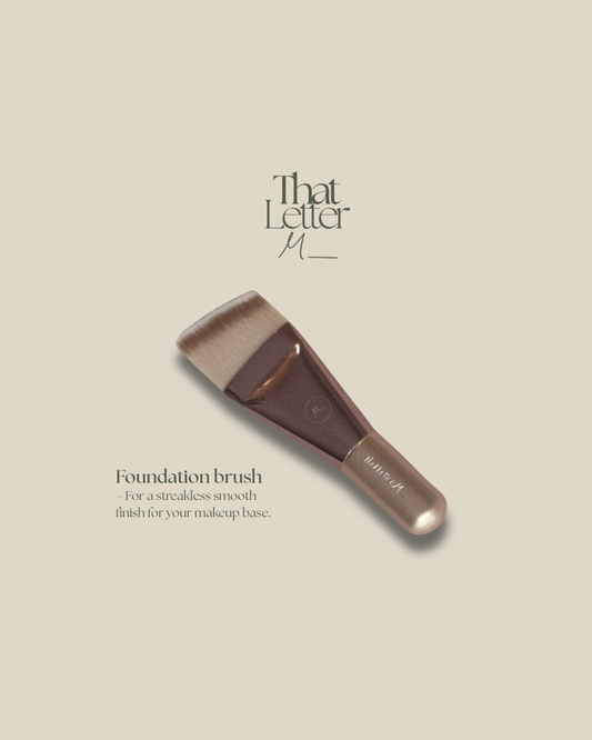 That Letter M En Route angled foundation brush