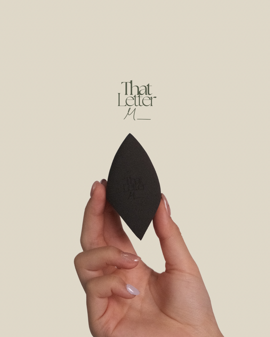 That Letter M Leave No Streaks Blender Makeup Sponge