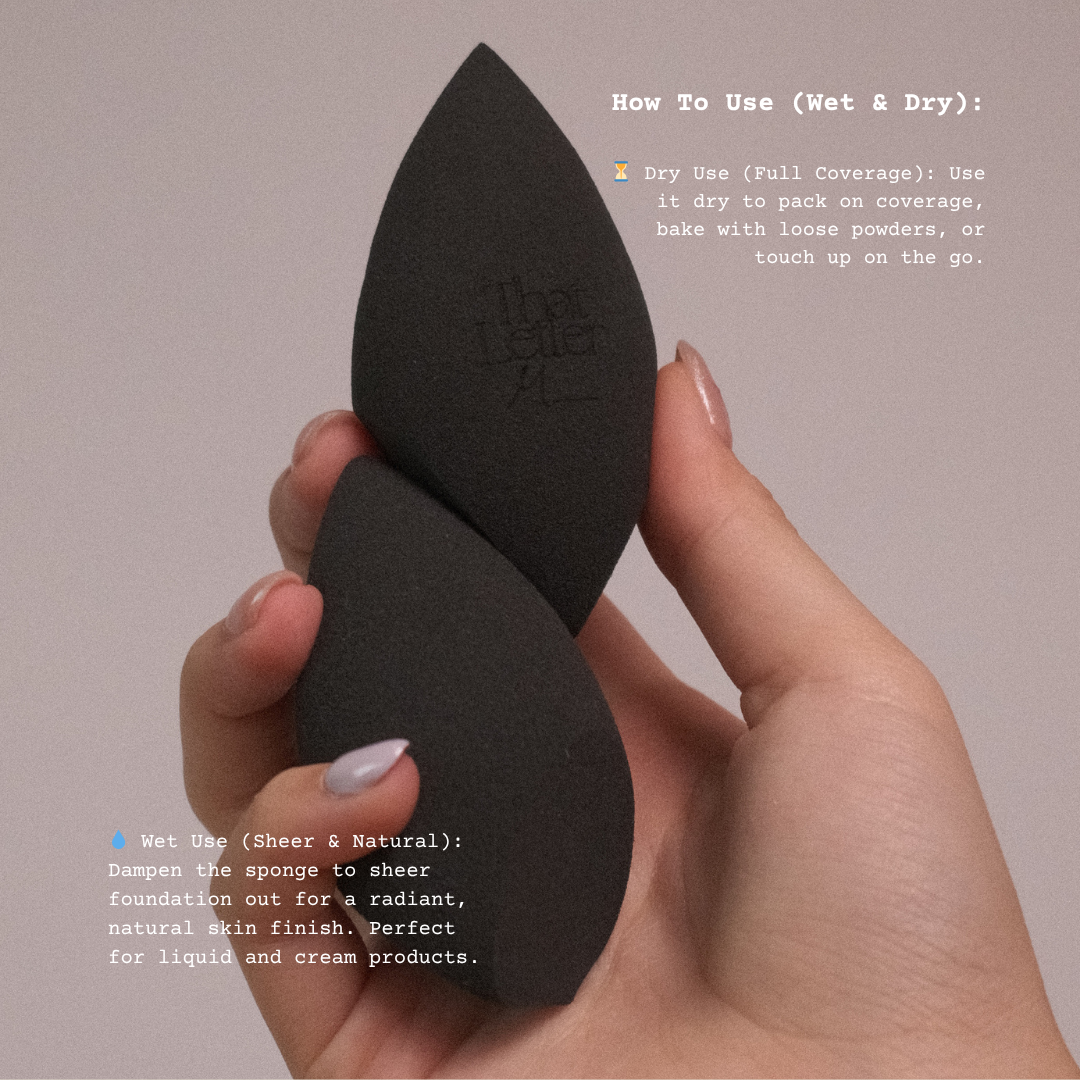 That Letter M Leave No Streaks Blender Makeup Sponge