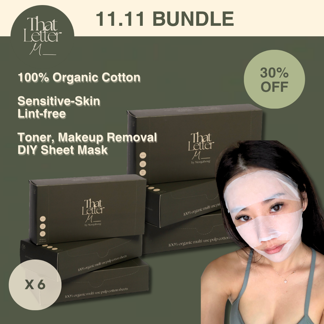 [11.11] Bundle of 6 - That Letter M 100% Organic Cotton Sheets Bundle of 6